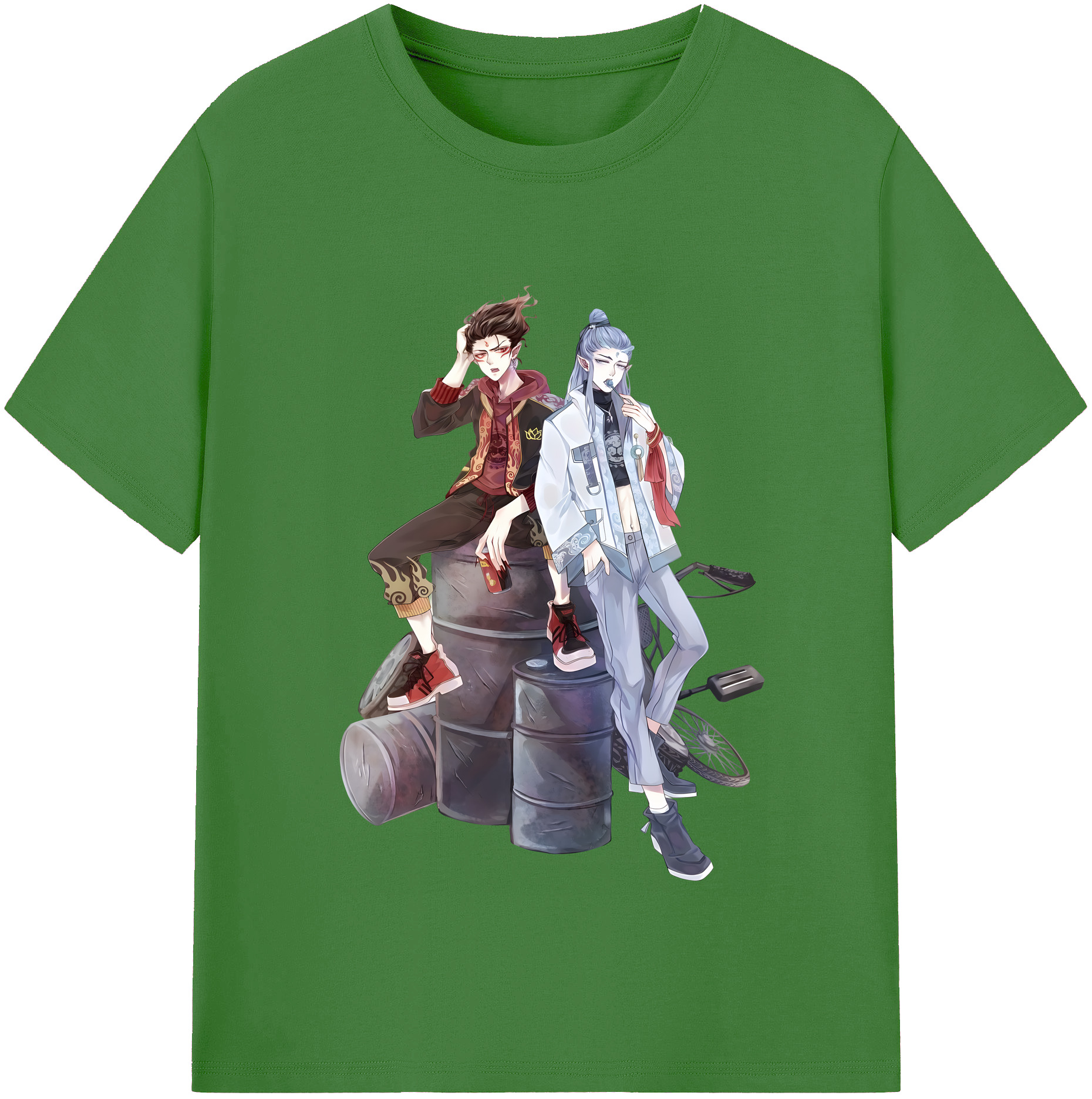 （画像用） Ne Zha 2 ナタ 魔童の大暴れ レディースカジュアルプリントTシャツ（綿100％）